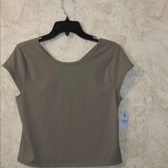 Arizona Womens Juniors Round Neck Short Sleeve T-Shirt - Picture 6 of 7